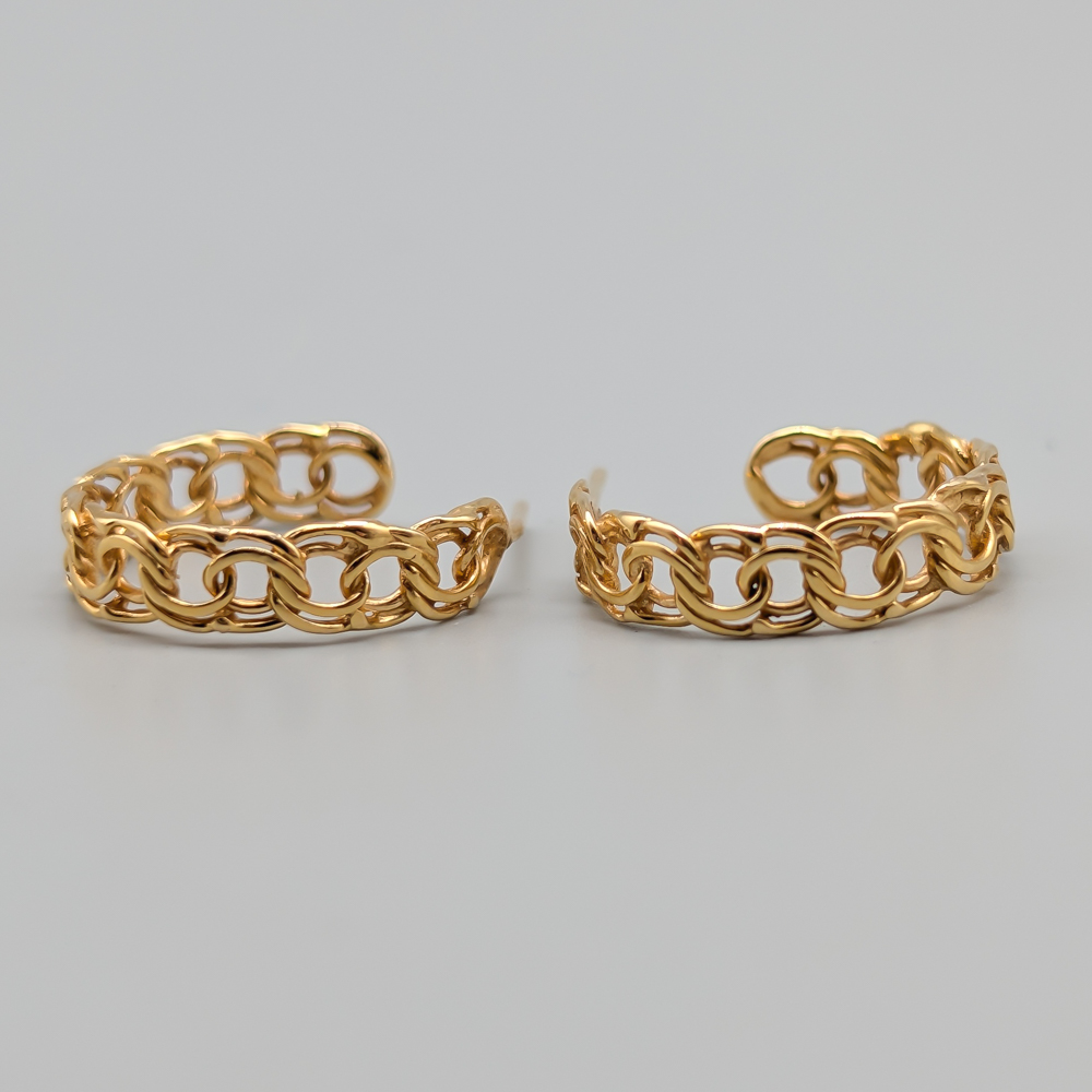 Örhängen i Guld Bismarck 18K 3g 18mm