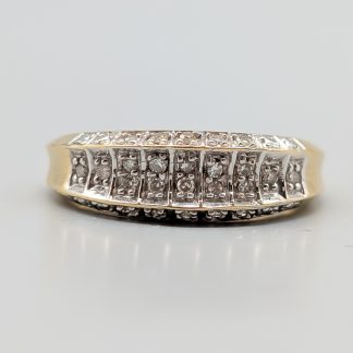 Diamantring i Flerfärgat Guld 18K 4.93g 16.75mm