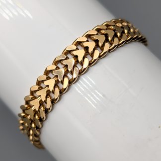 18.5cm Svedbom Fiskbenslänk i Guld 18K 23.86g