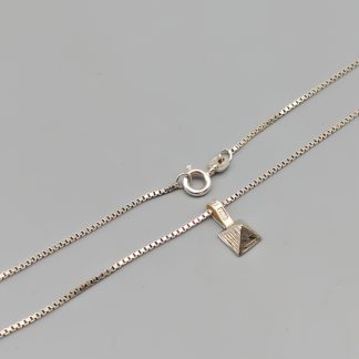 39cm Venezialänk i Silver med Hänge S925 2.86g
