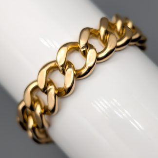25cm Pansarlänk i Guld 18K 82.36g