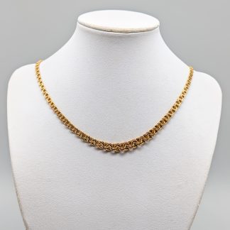 42cm Doserad Bismarcklänk i Guld 18K 15.36g