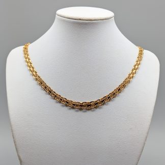 51.5cm Doserad X-Länk i Guld 18K 25.84g