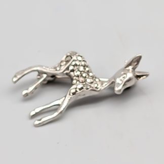 Brosch i Silver med Markasiter Bambi S830 2.41g 25mm