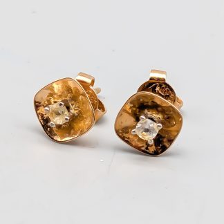 Örhängen i Guld med Stenar 18K 1.26g 9mm