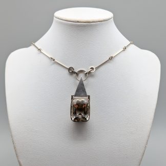 Wiwen Nilsson Halsband i Silver med Hänge med Bergkristall S925 29.19g