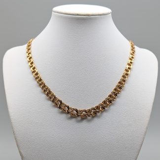 45cm Doserad Bismarcklänk i Guld 18K 34.99g