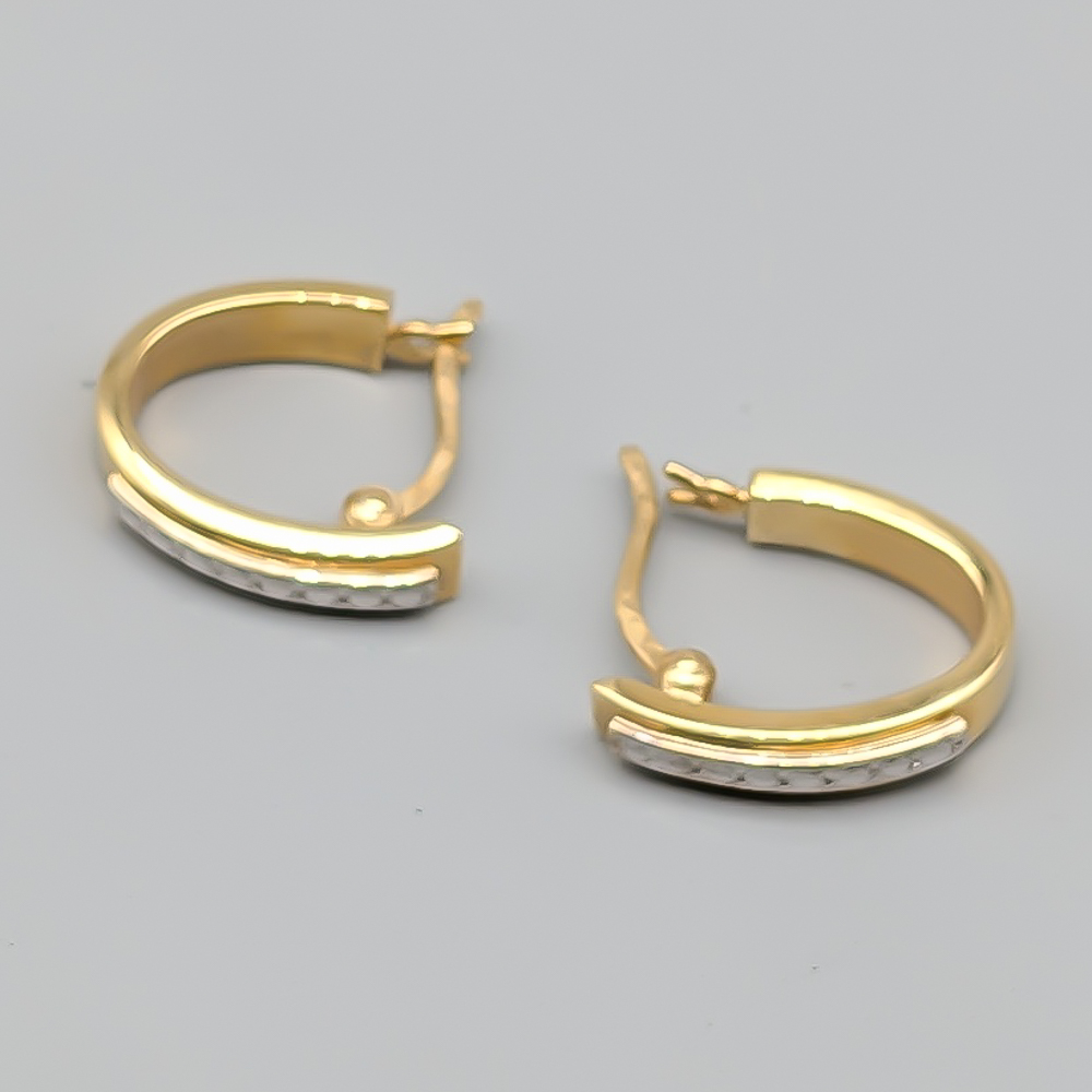 Örhängen i Flerfärgat Guld 18K 1.95g 14mm - Bild 2