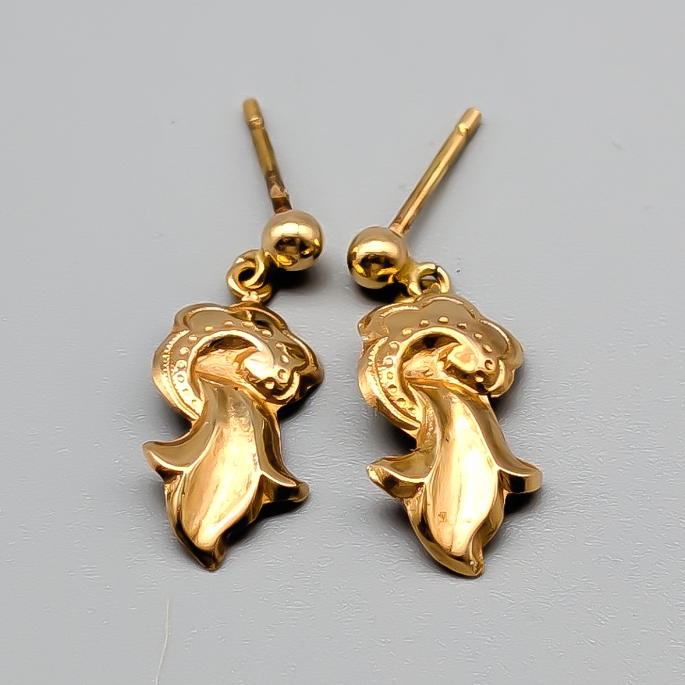 Örhängen i Guld 18K 1.07g 21mm