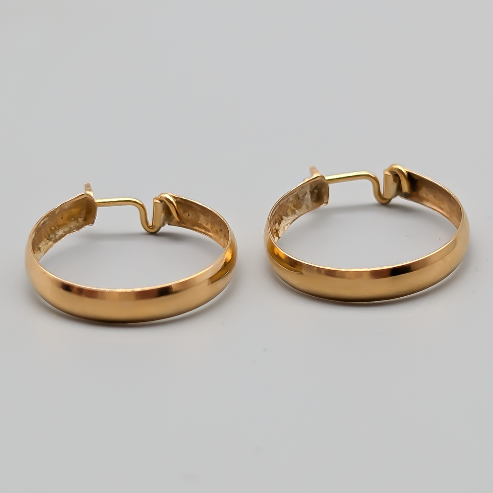 Creoler i Guld 18K 1.1g 15mm