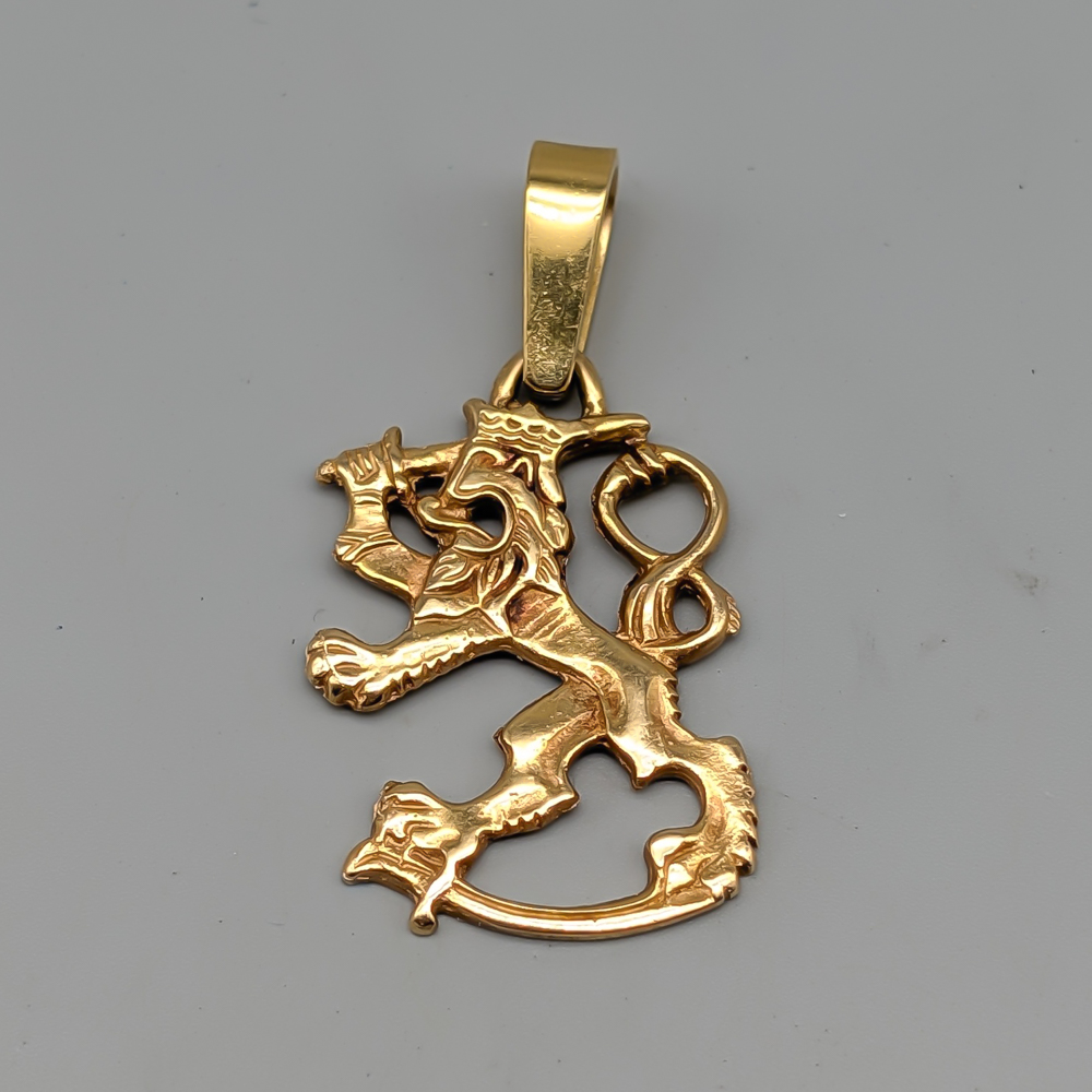 Hänge i Guld Finskt Lejon 18K 10.58g 35mm