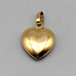 Hänge i Guld Hjärta 18K 1.19g 14mm