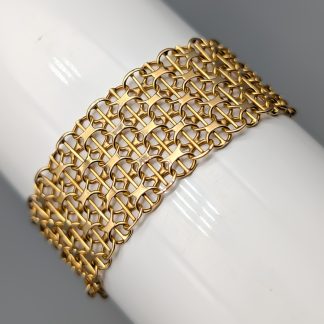19cm X-Länk med Stav i Guld 18K 20.16g