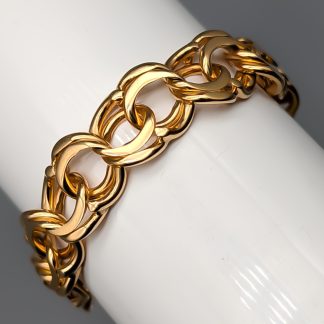 19cm Bismarcklänk i Guld 18K 33.53g