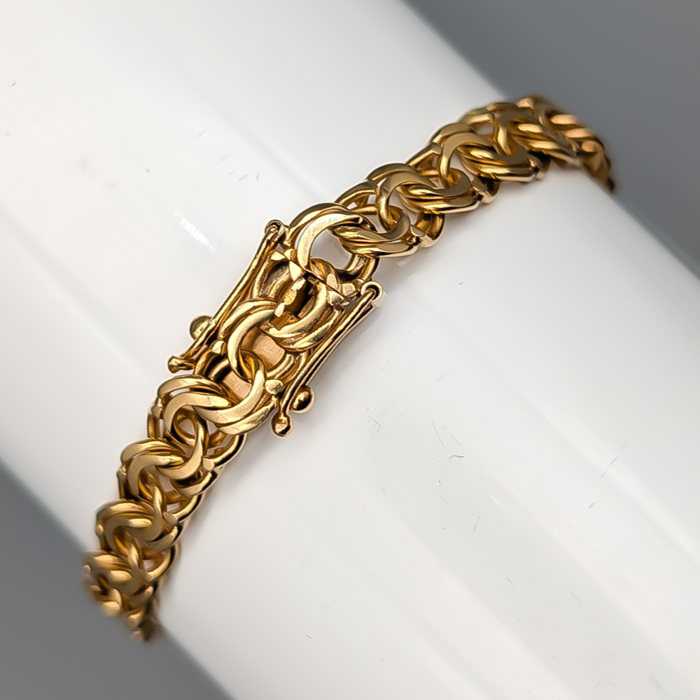 19cm Bismarcklänk i Guld 18K 11.04g - Bild 2