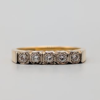 Diamantring i Guld 18K 4.75g 17.75mm