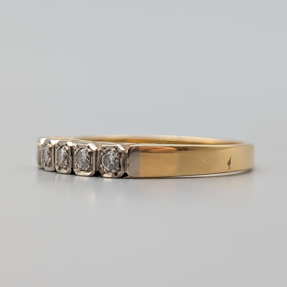 Diamantring i Guld 18K 4.75g 17.75mm - Bild 2