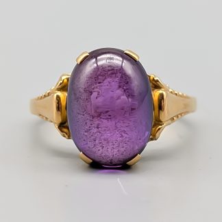 Ring i Guld med Ametist 18K 3.13g 16.25mm