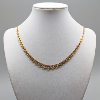 45.5cm Doserad Bismarcklänk i Guld 18K 14.79g