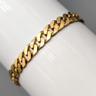 18cm Pansarlänk i Guld 18K 13.16g