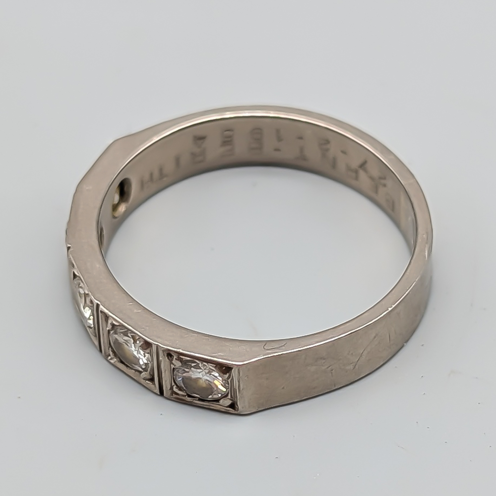 Diamantring i Vitguld 18K 4.4g 17.25mm - Bild 3