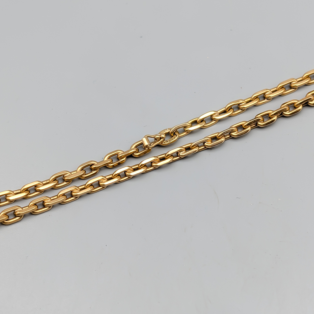 59cm Knivslipad Ankarlänk i Guld 18K 32.98g - Bild 2