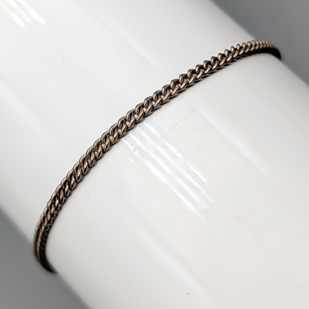 16cm Pansarlänk i Silver med Berlocker S925 2.3g