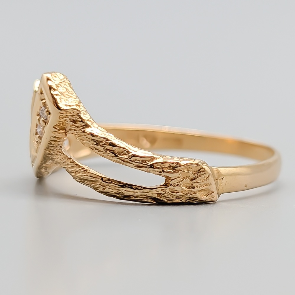 Diamantring i Guld-1