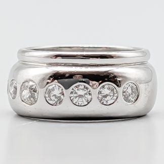 Diamantring i Vitguld-1