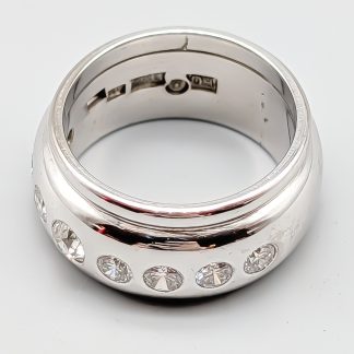 Diamantring i Vitguld-0