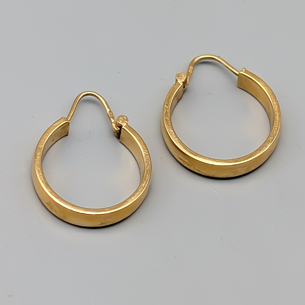 Creoler i Guld 18K 2.04g 21mm