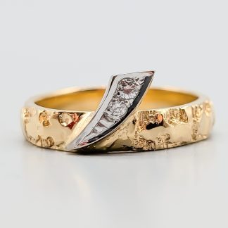 Diamantring i Flerfärgat Guld-3