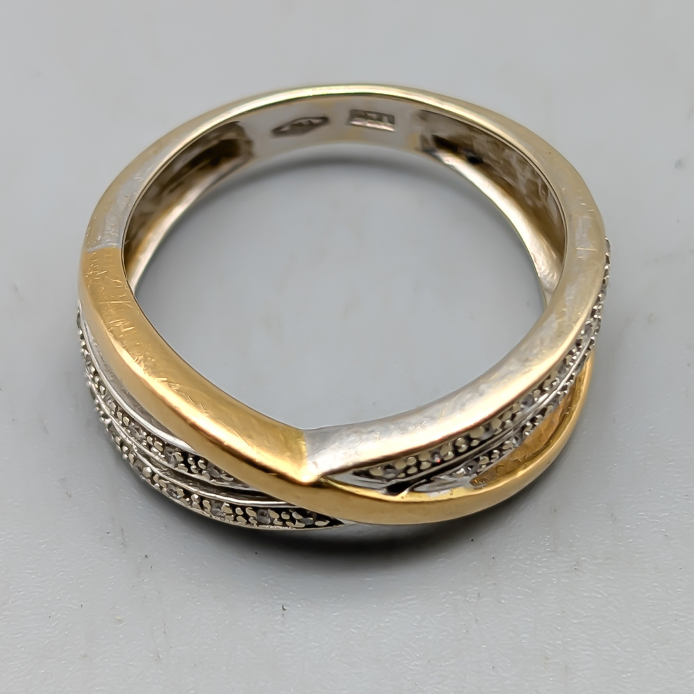Diamantring i Flerfärgat Guld 18K 6.03g 18mm - Bild 2