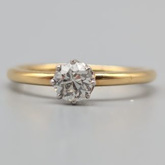 Solitärring i Flerfärgat Guld med Diamant-2