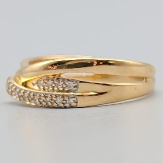 Diamantring i Guld-0