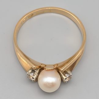 Alton Ring i Guld med Odlad Pärla-0