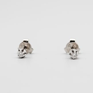 Studs i Vitguld med Diamanter-0