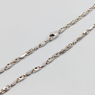 110.5cm Halsband i Vitguld 18K 17.18g