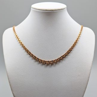 44cm Doserad Bismarcklänk i Guld 18K 14.94g