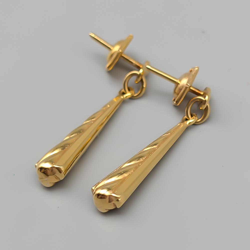 Örhängen i Guld 18K 2g 16mm - Bild 2
