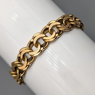 20.5cm Bismarcklänk i Guld med Berlock 18K 27.1g