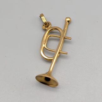 Hänge i Guld Trumpet 18K 1.24g 25mm
