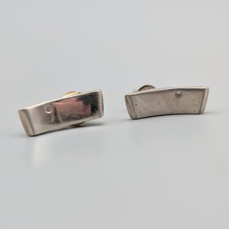 Örhängen i Silver med Vita Stenar S925 2.32g 16mm