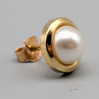 Enstaka Pärlörhänge i Guld 18K 0.44g 9mm