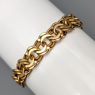 18cm Bismarcklänk i Guld 18K 25.76g