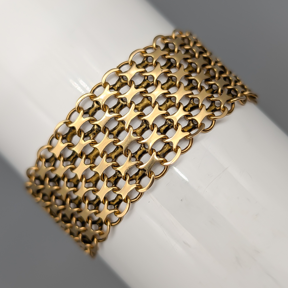 20.5cm X-Länk i Guld 18K 25.88g