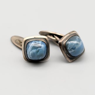 Manschettknappar i Silver med Bergslagsstenar S830 12.19g 14mm