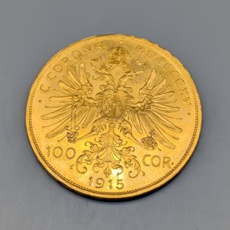 1 st Investeringsmynt i Guld, Österrike 100 corona, 1915 21K 33.91g 37mm