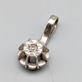 Diamanthänge i Vitguld 18K 0.43g 11mm