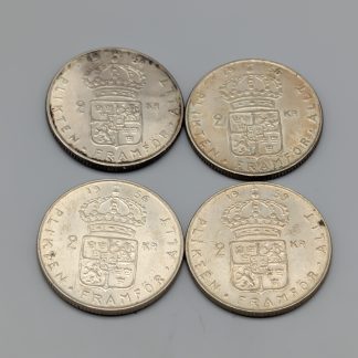 4 st 2 kr Sverige 1950 - 1973 S400 55.93g 31mm
